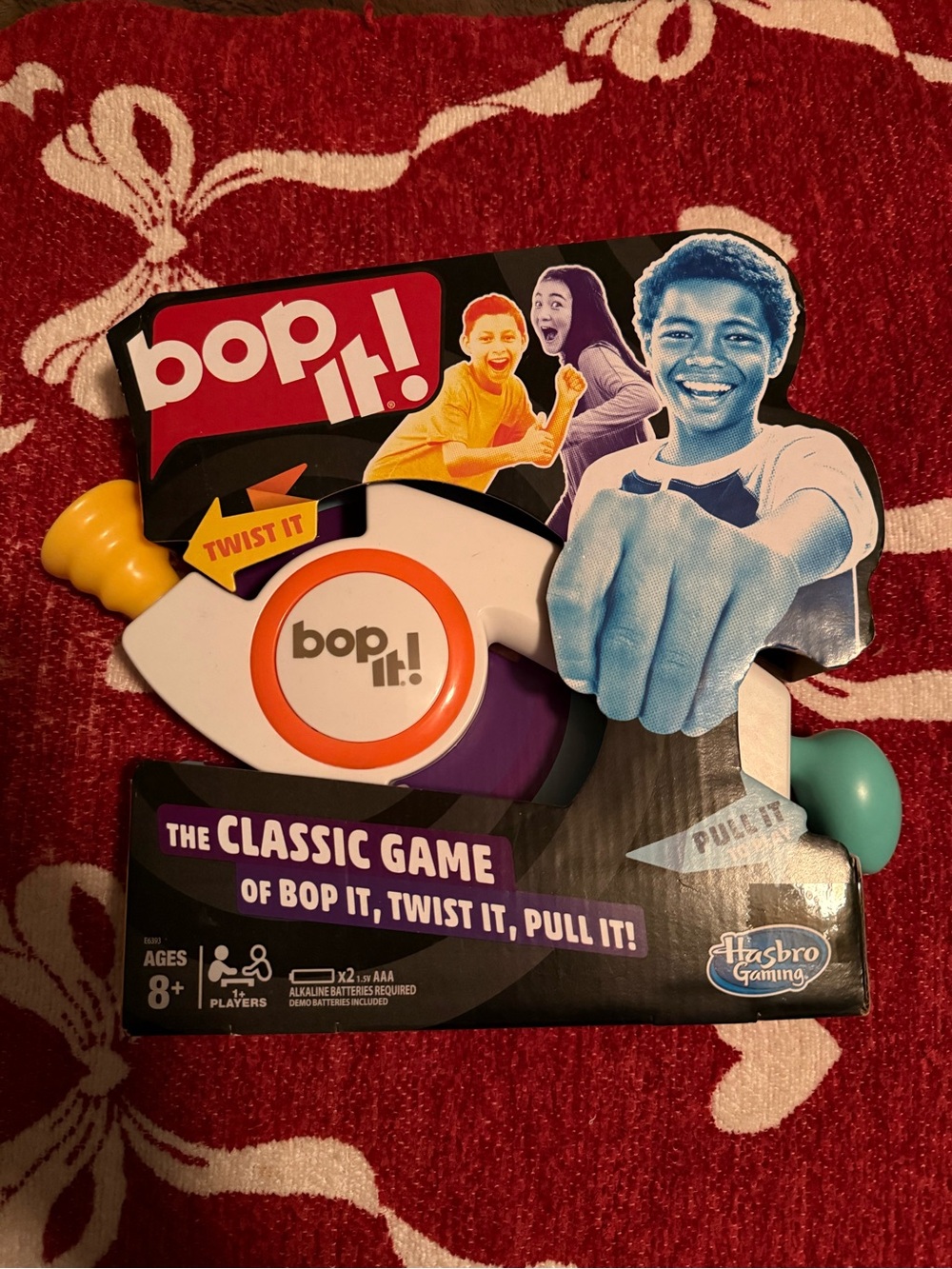 Hasbro Bop It! Classic Game - White, Orange, Purple, Yellow, Teal